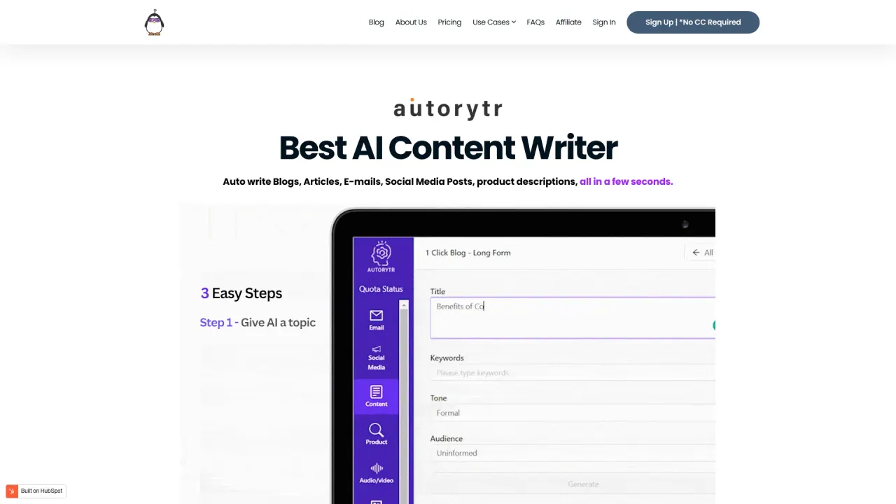 Autorytr screenshot
