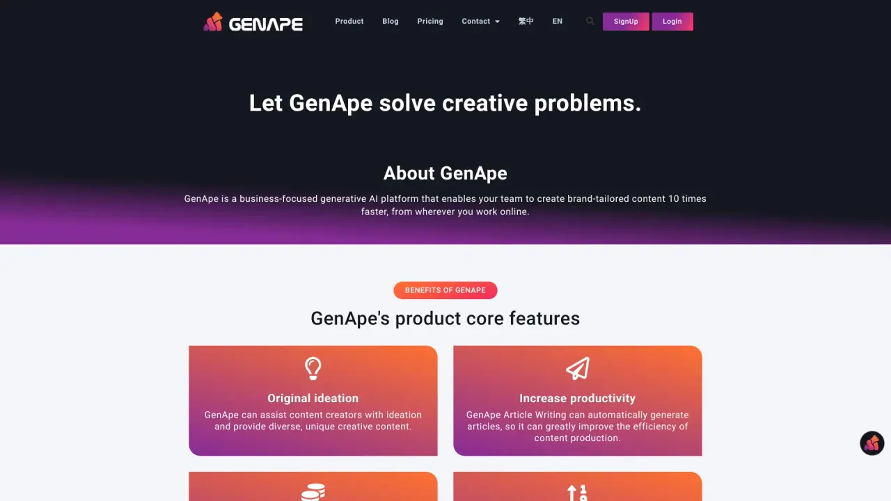GenapeAI screenshot