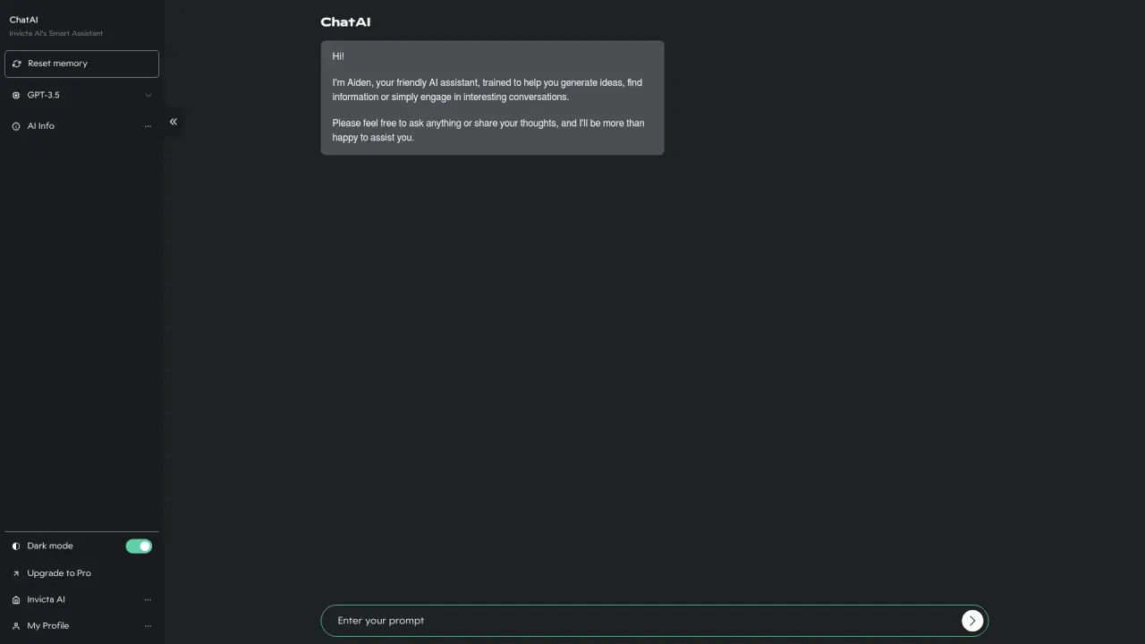 Invicta AI screenshot