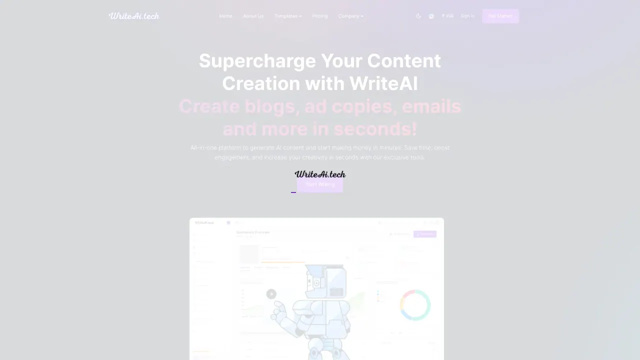 WriteAI screenshot