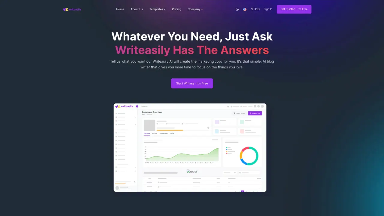 Writeasily screenshot