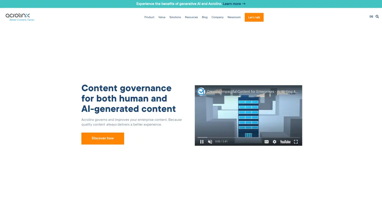Acrolinx screenshot
