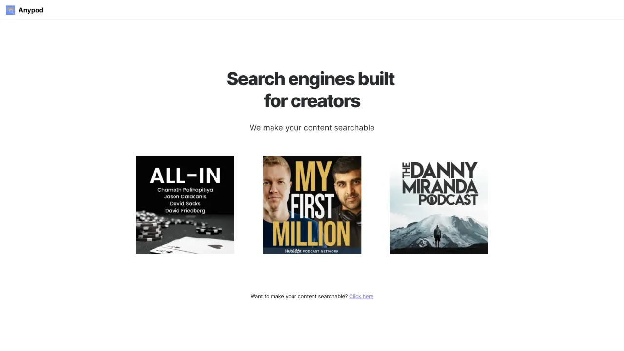 AnypodAI screenshot