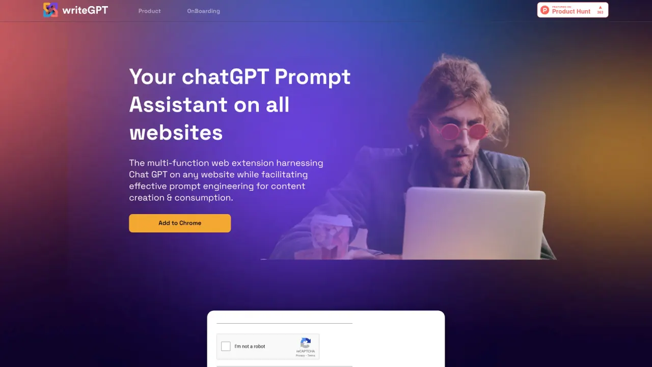 WriteGPT screenshot