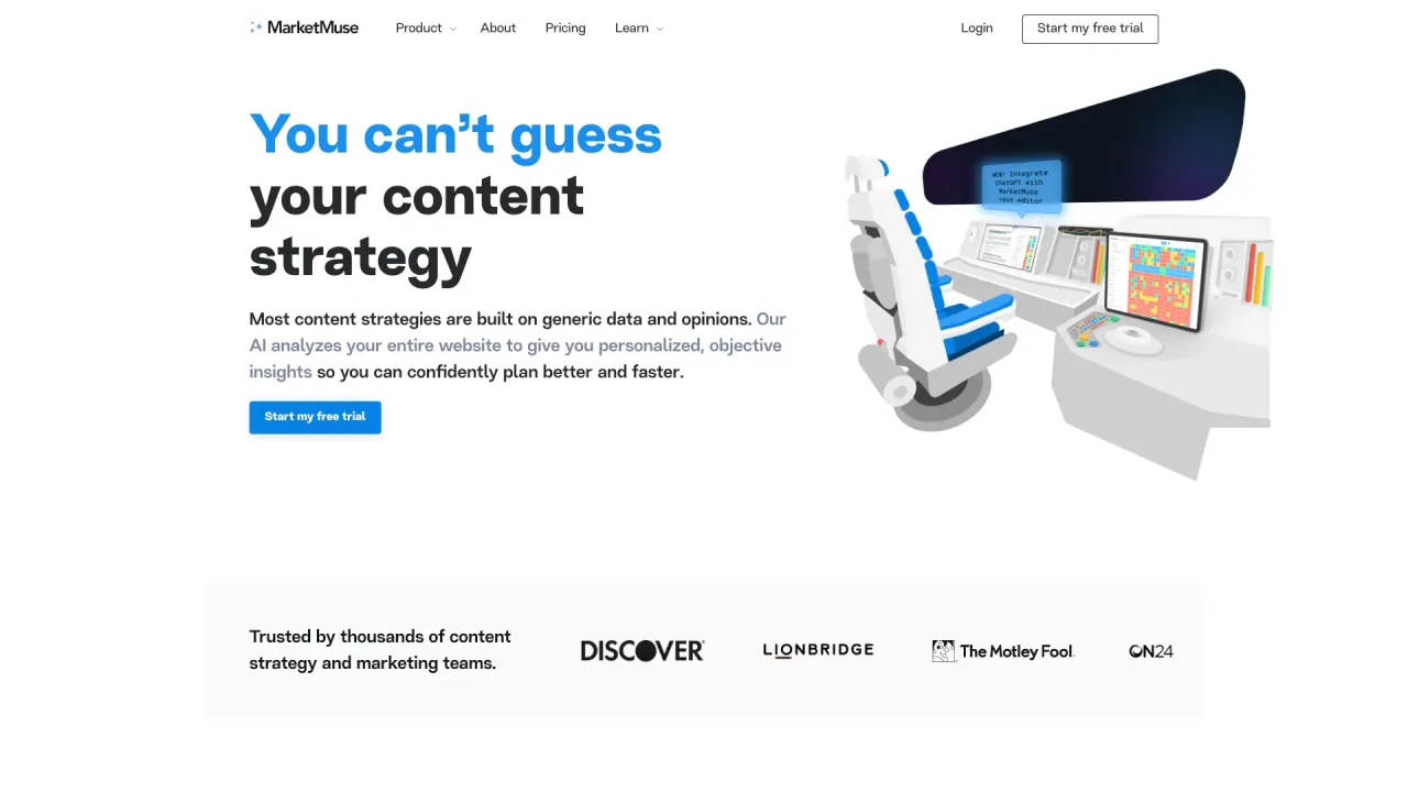 Marketmuse screenshot