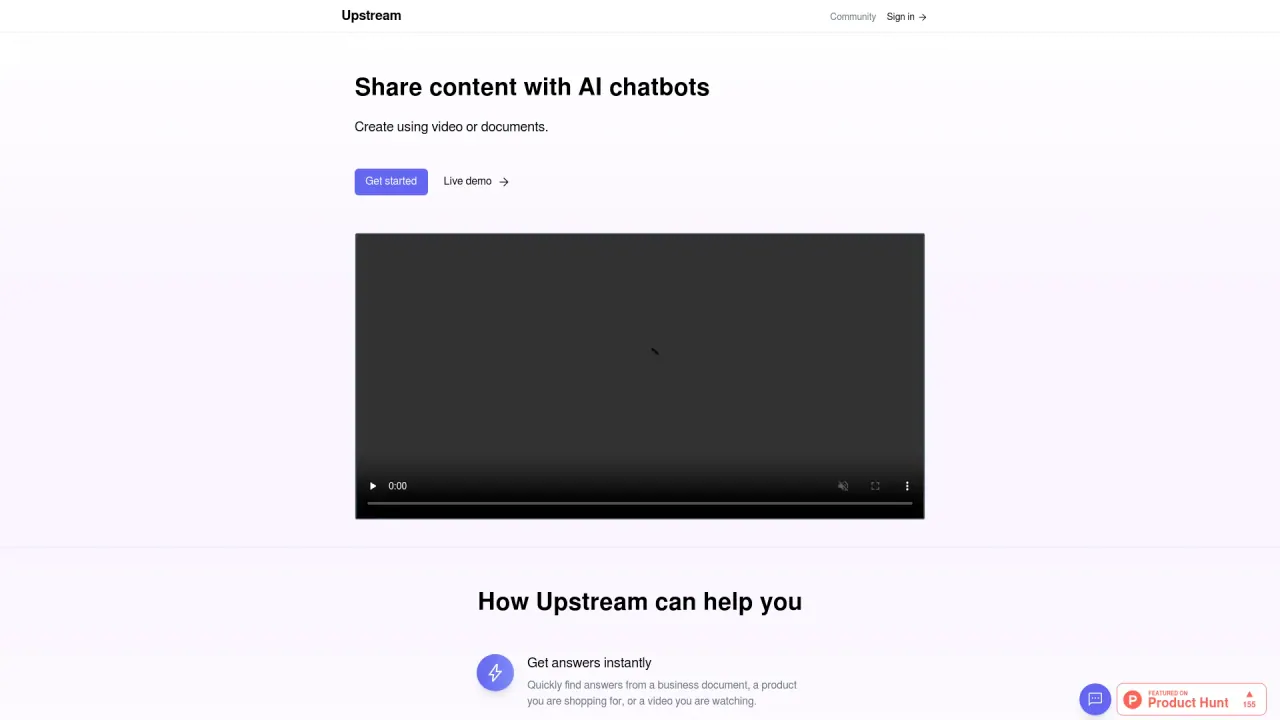 UpstreamAPI screenshot