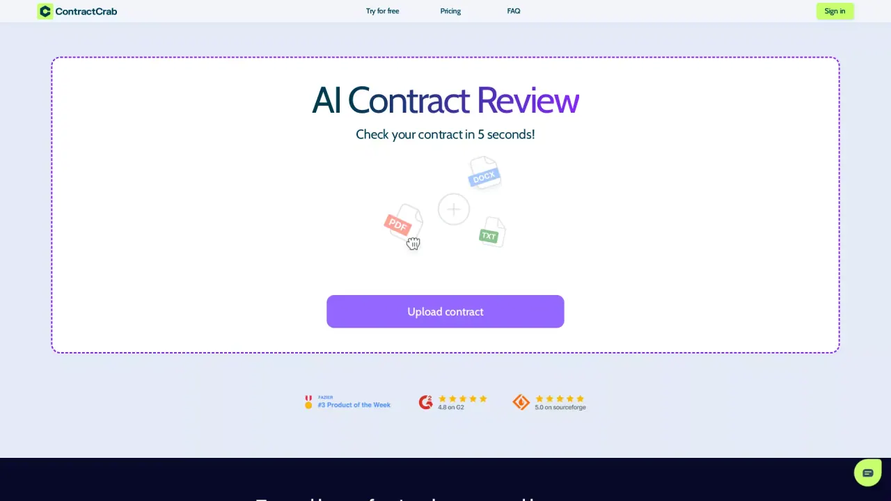 ContractCrab screenshot