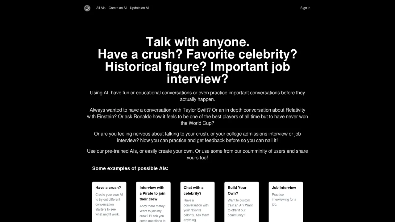 Practicetalking screenshot