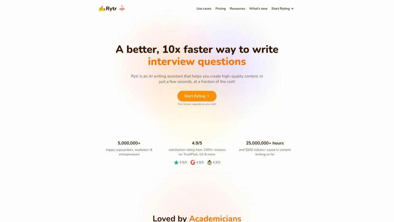 Rytr screenshot