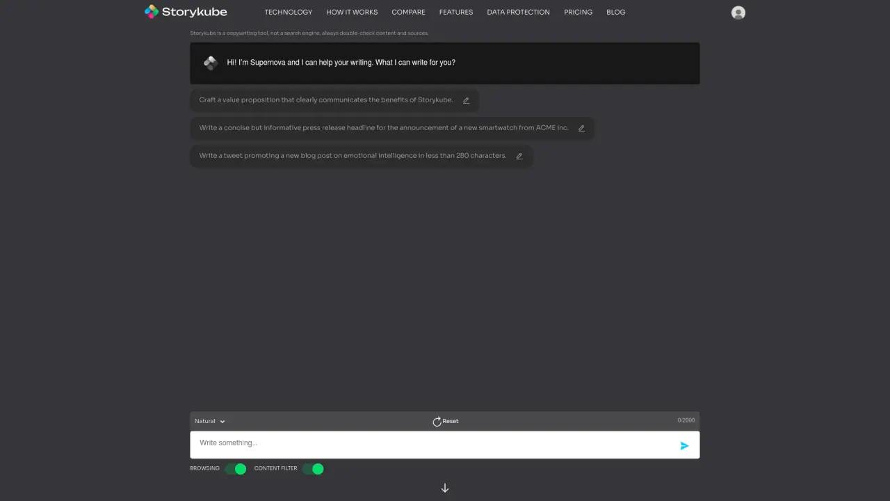 Storykube screenshot