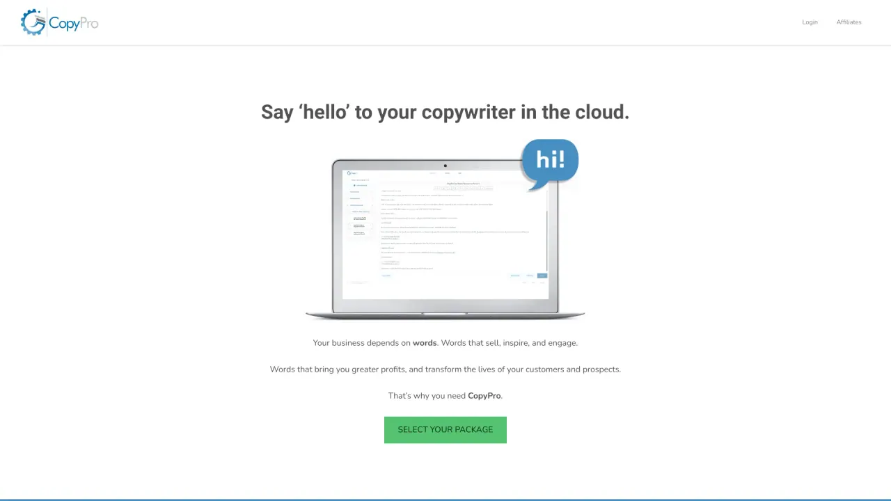 CopyProAI screenshot