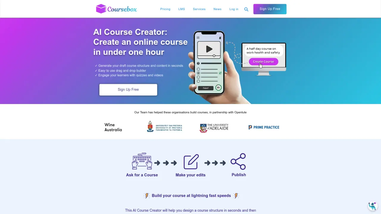 CourseboxAI screenshot