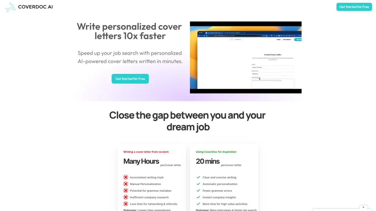 CoverDoc screenshot