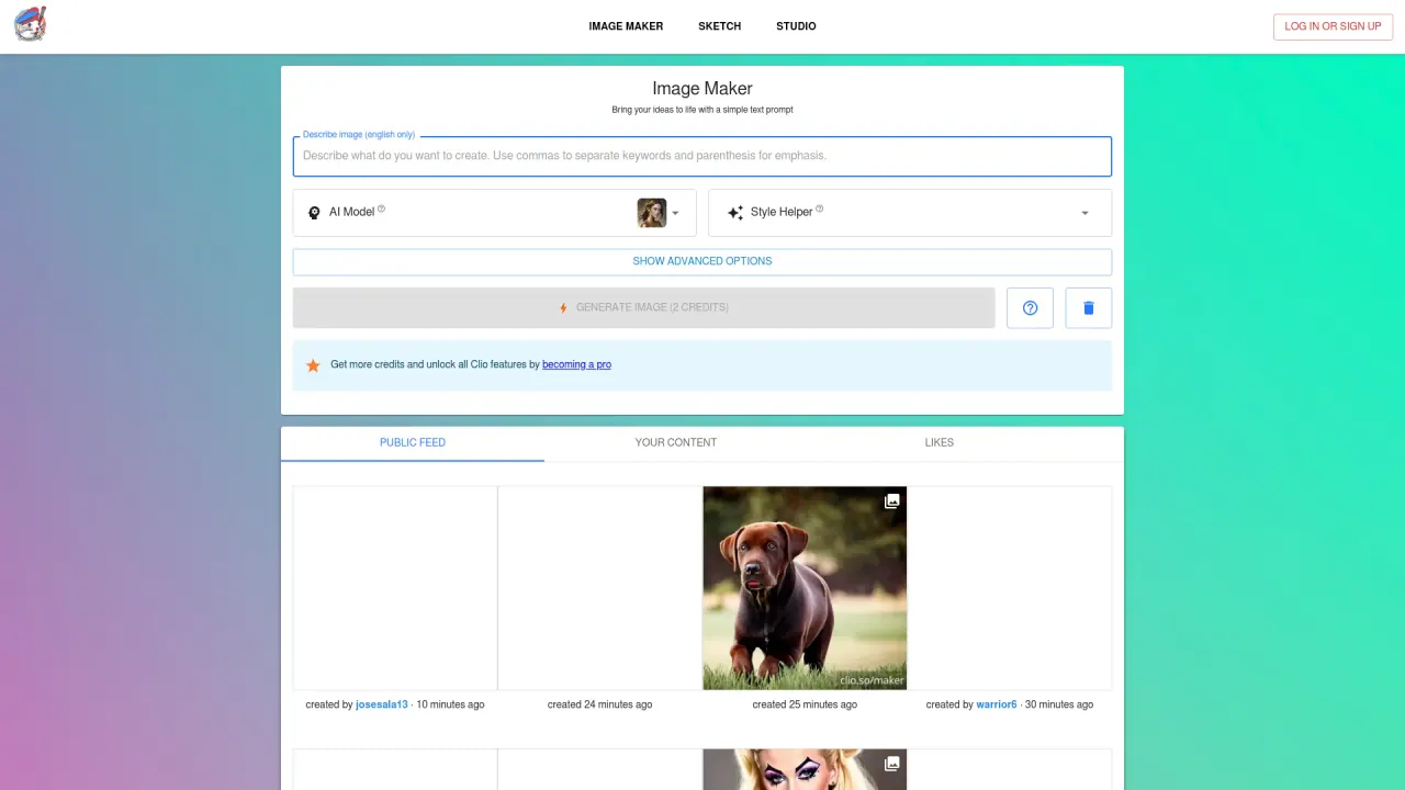 Clio screenshot