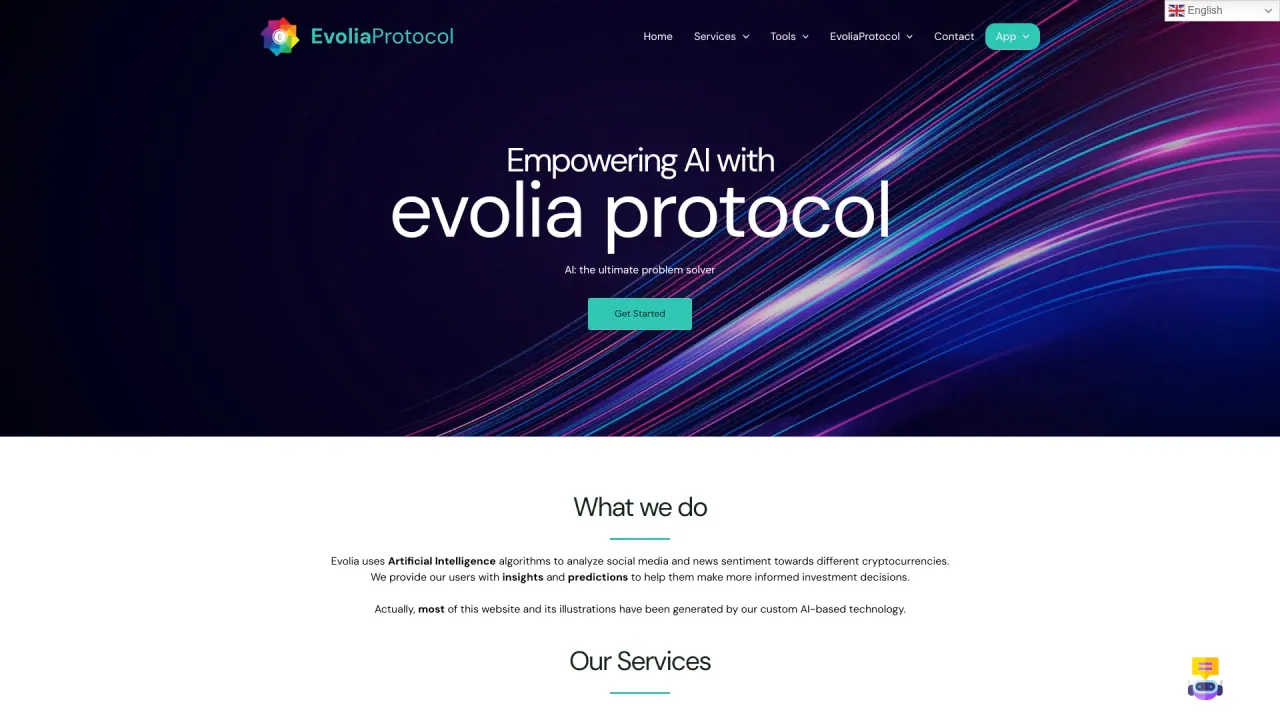 Evolia Protocol screenshot