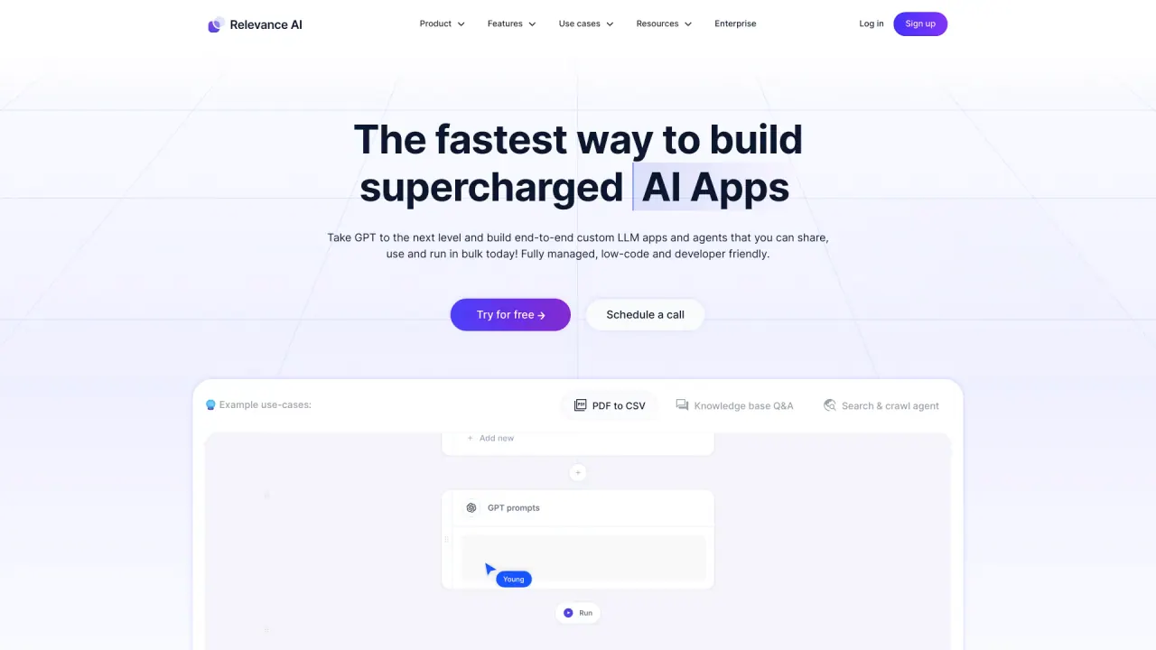 Relevance AI screenshot