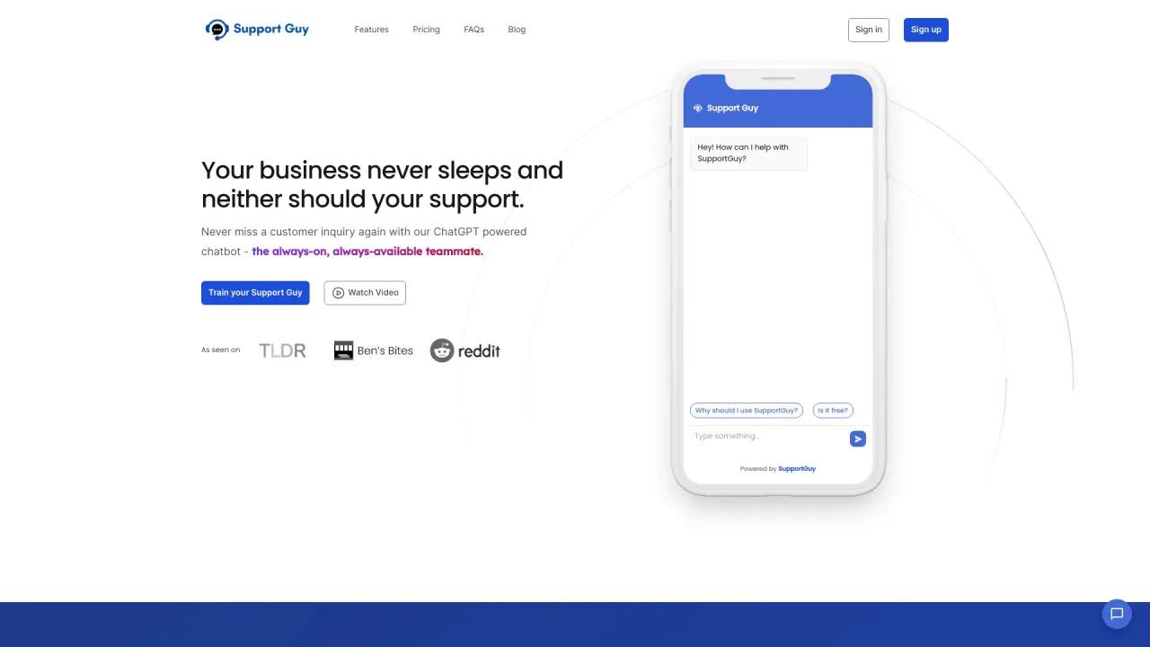 Supportguy screenshot