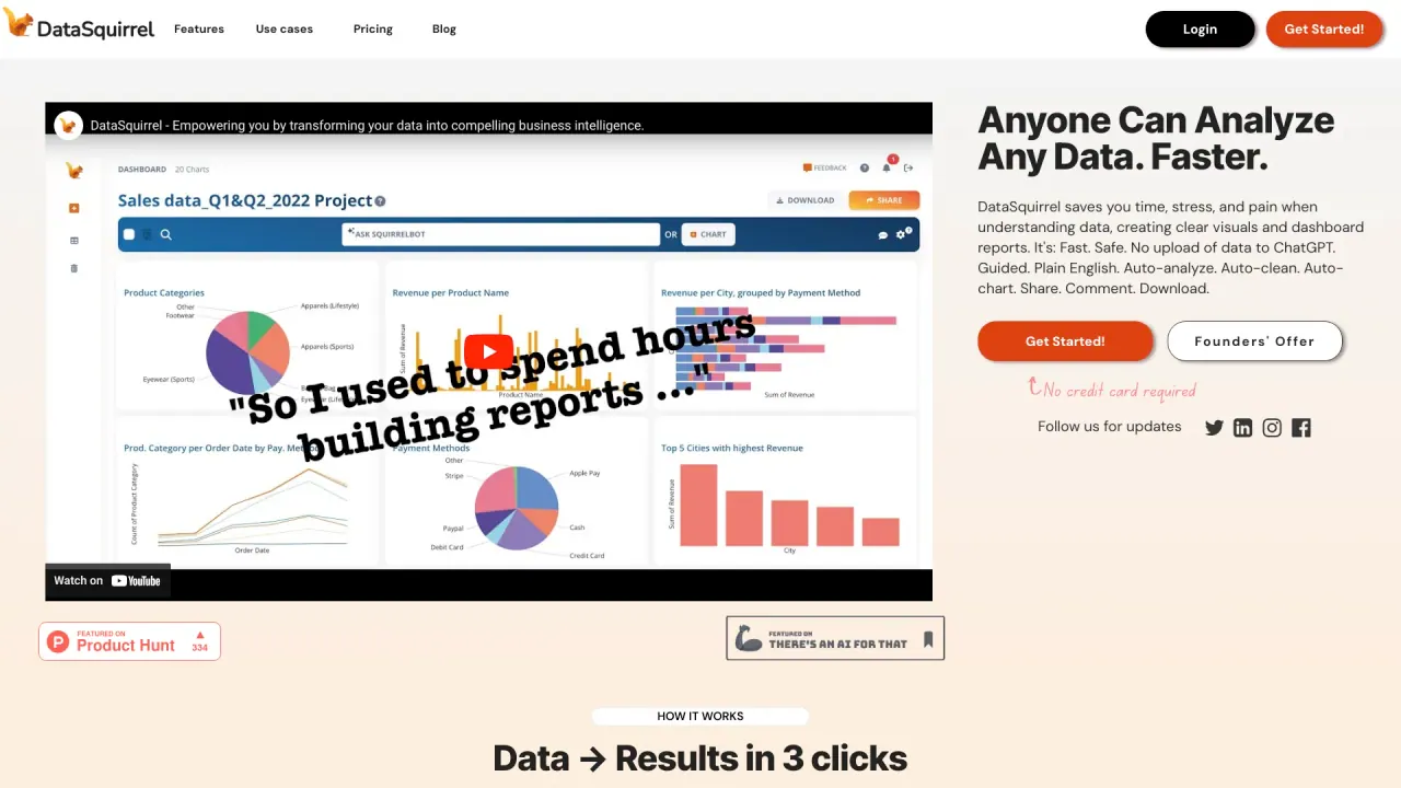 DataSquirrelAI screenshot