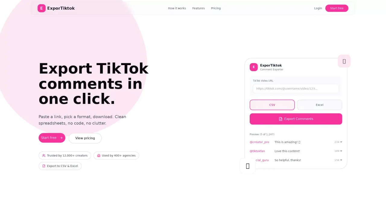 ExportTikTok screenshot