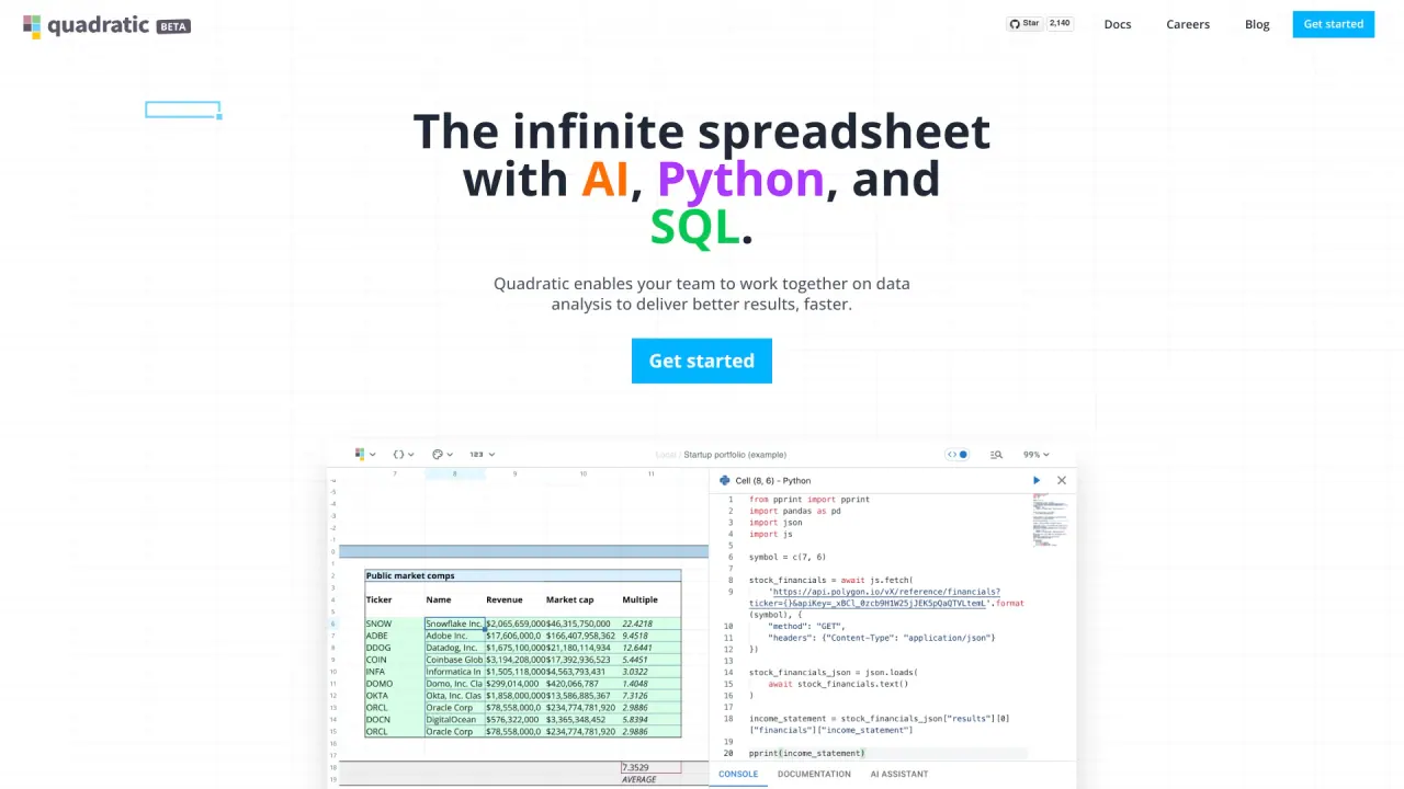 Quadratichq screenshot