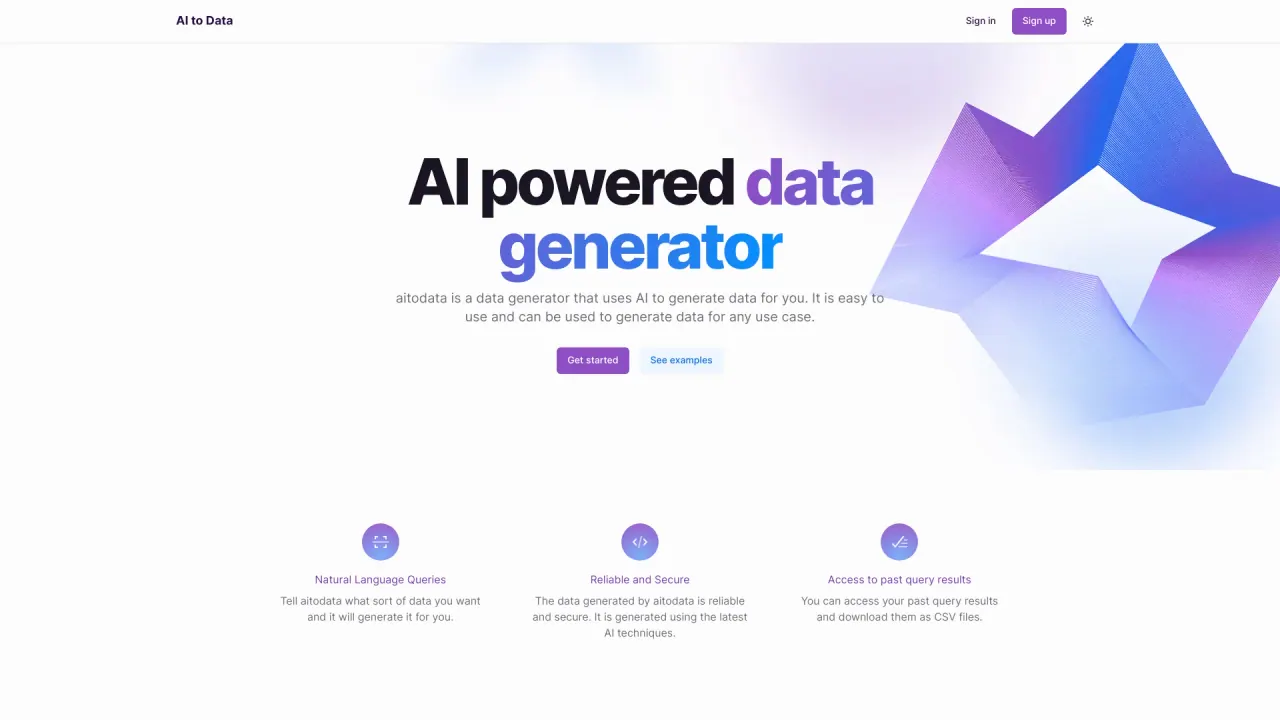 AITo Data screenshot