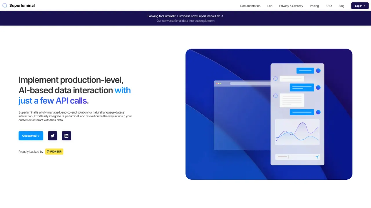 Getluminal screenshot