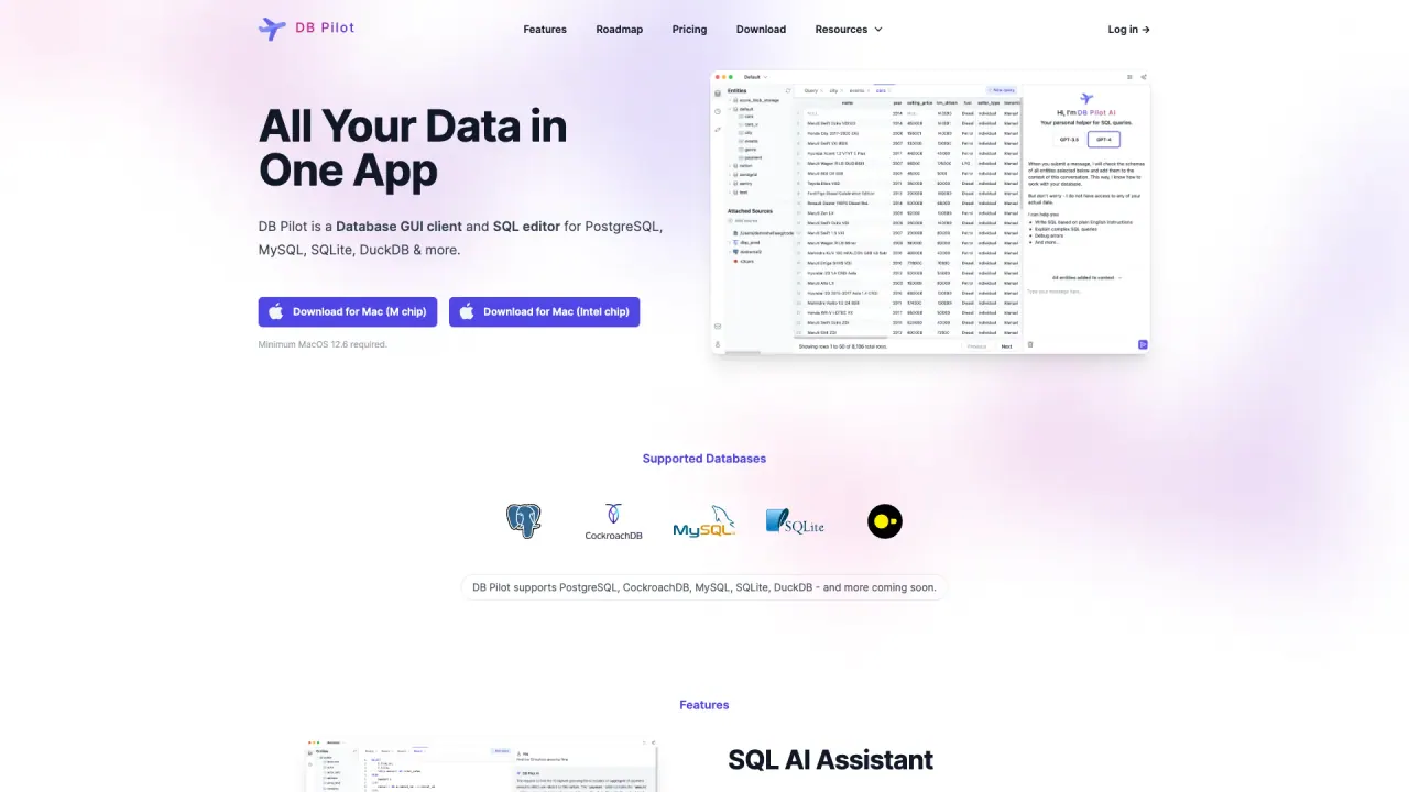Db Pilot screenshot