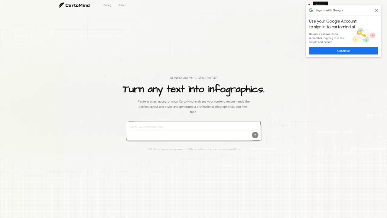 CartoMind screenshot