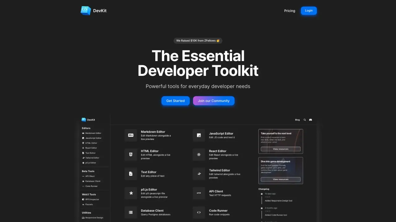 Getdevkit screenshot