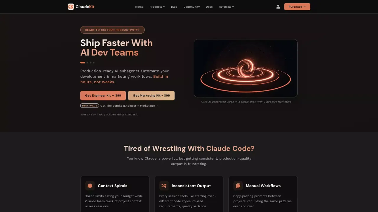 ClaudeKit screenshot