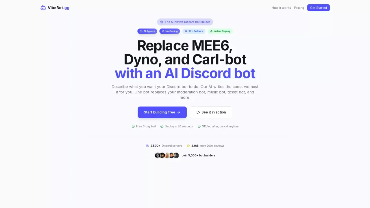 VibeBot.gg screenshot