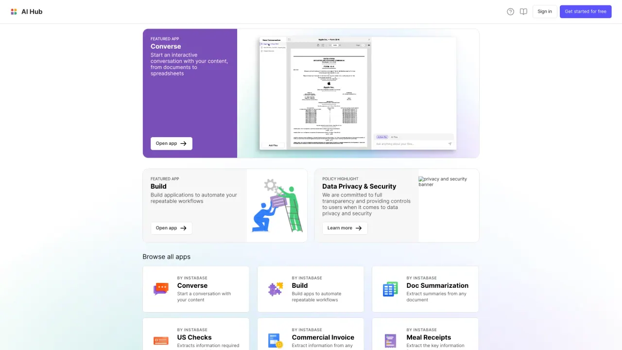 AIHub screenshot