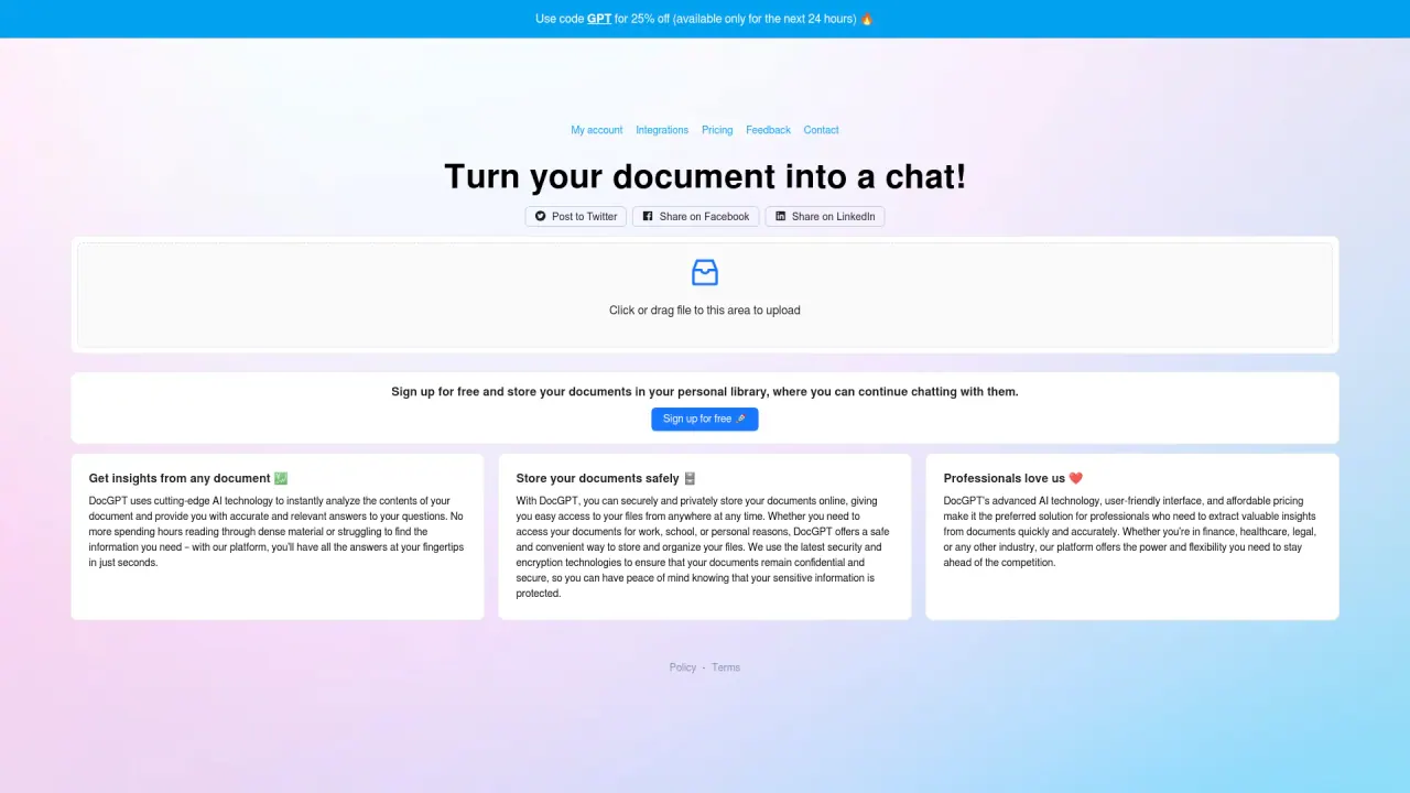 DocGPT screenshot