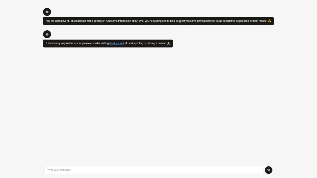 AIDomainIdeas screenshot