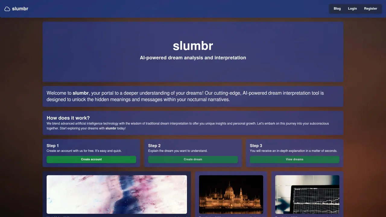 Slumbr screenshot