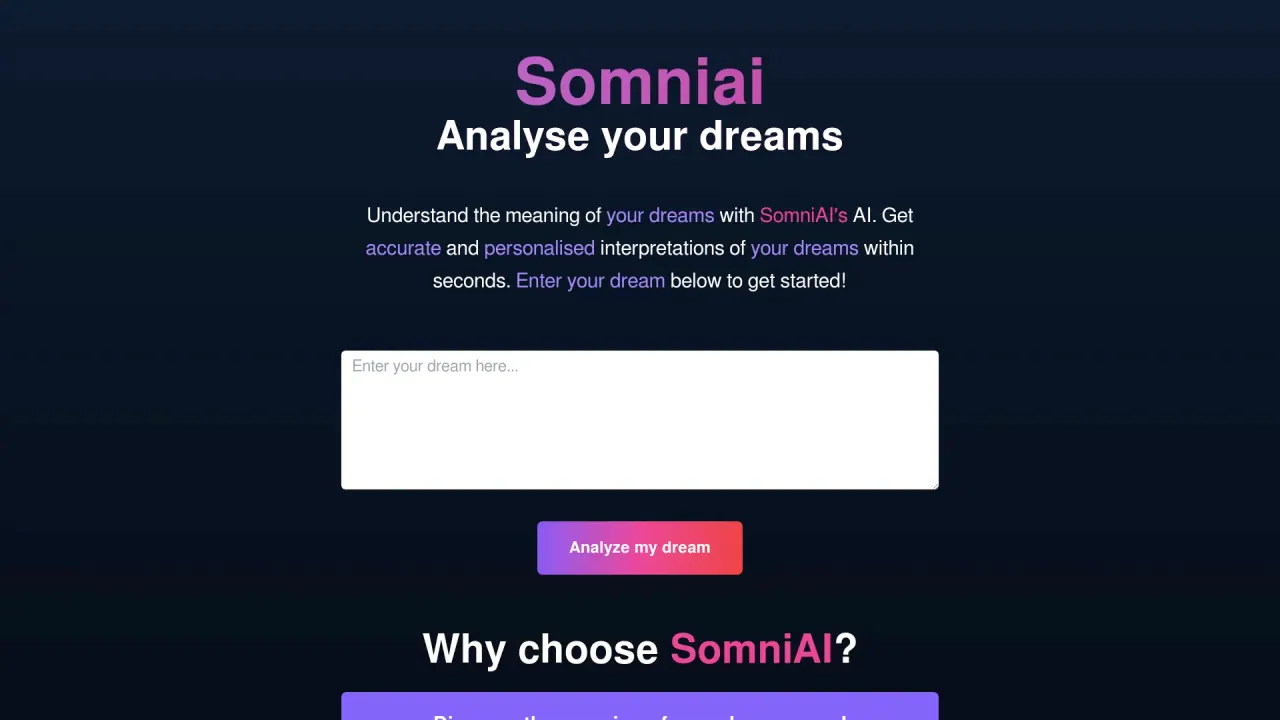SomniAI screenshot