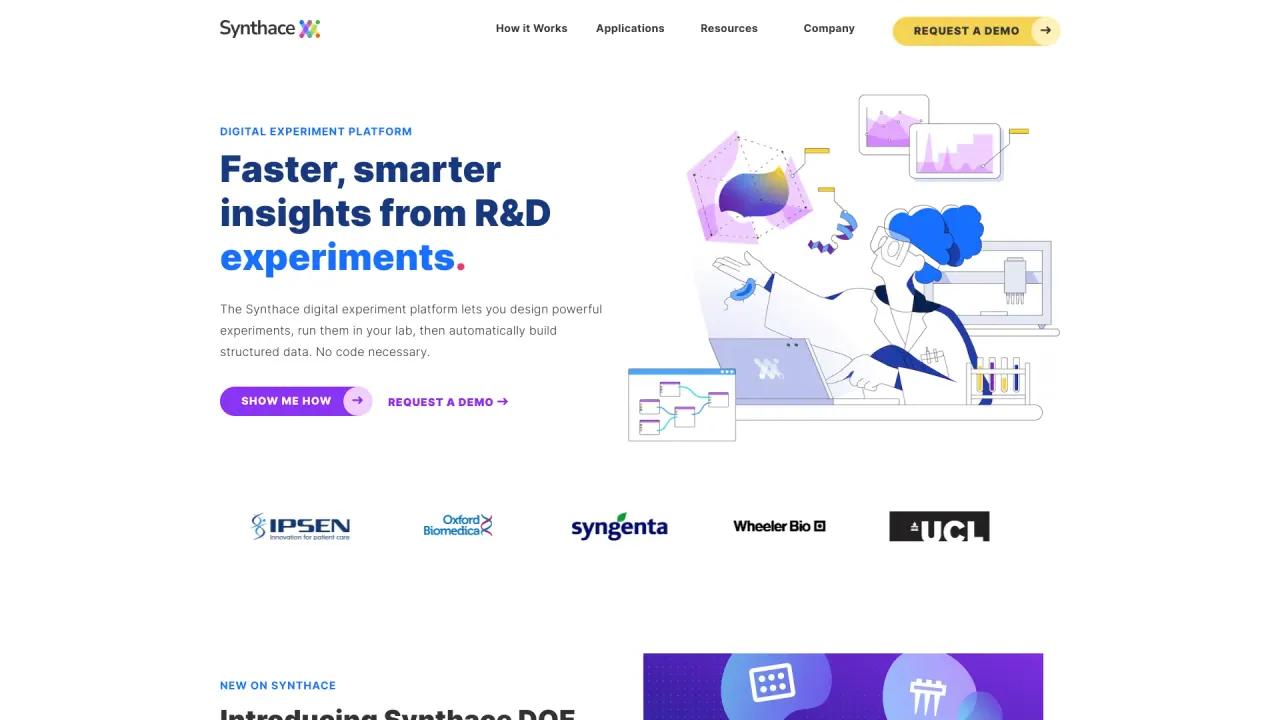 Synthace screenshot