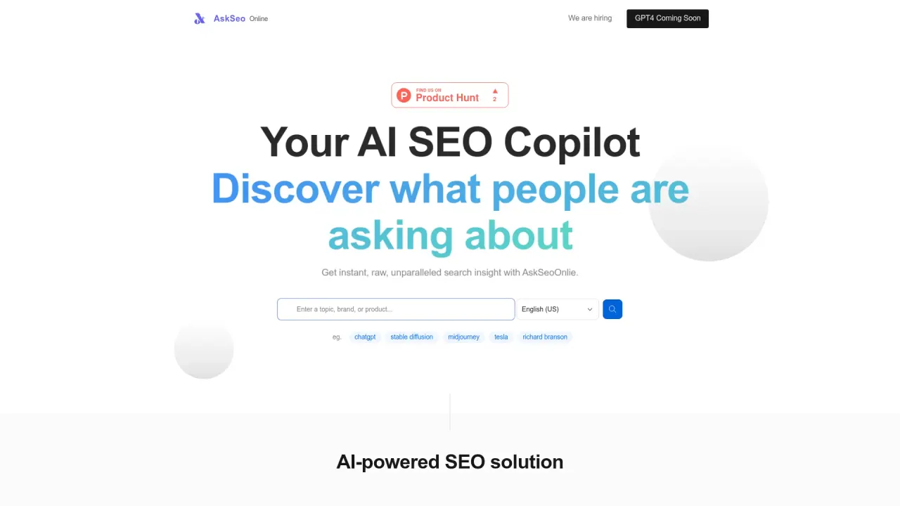 AISEO Copilot screenshot