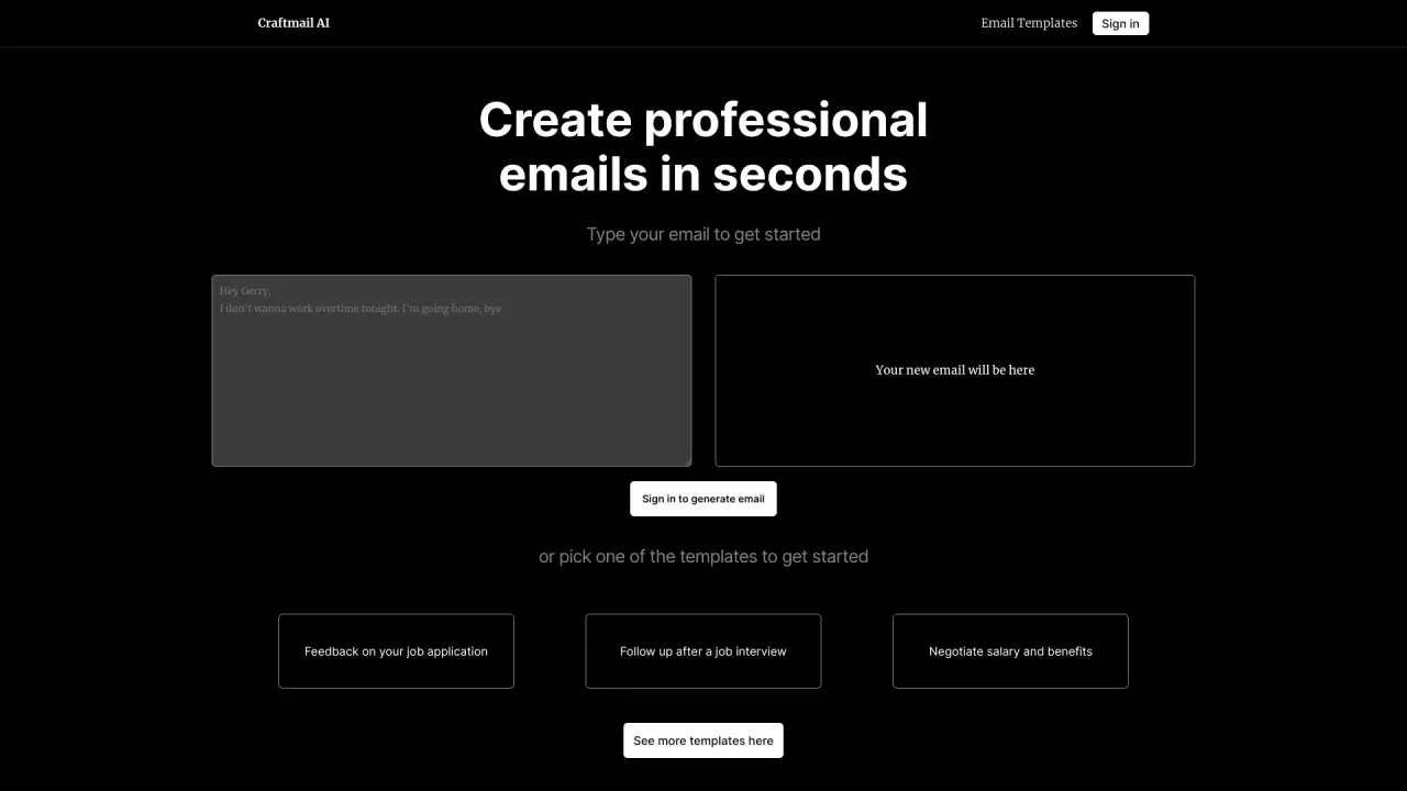 CraftmailAI screenshot