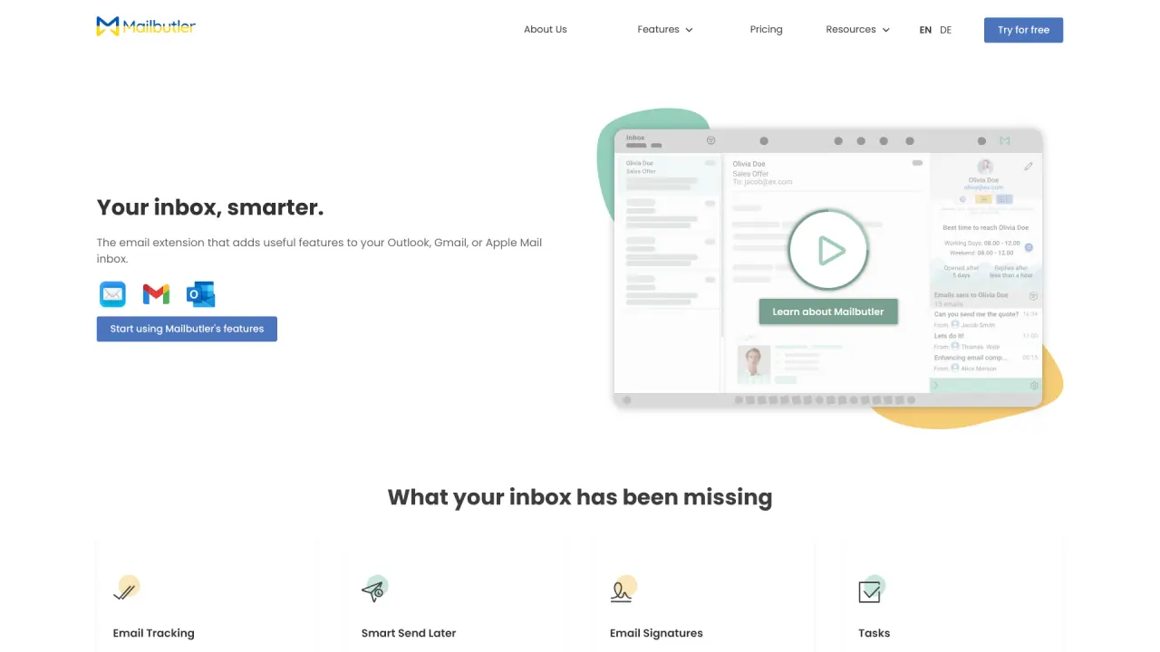 Mailbutler screenshot