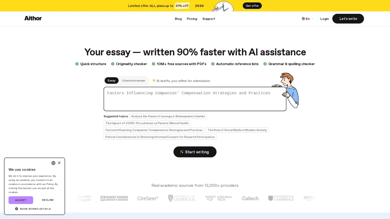 Aithor screenshot