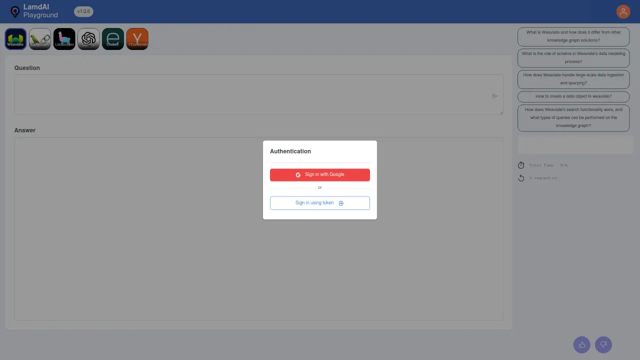LamdAIPlayground screenshot