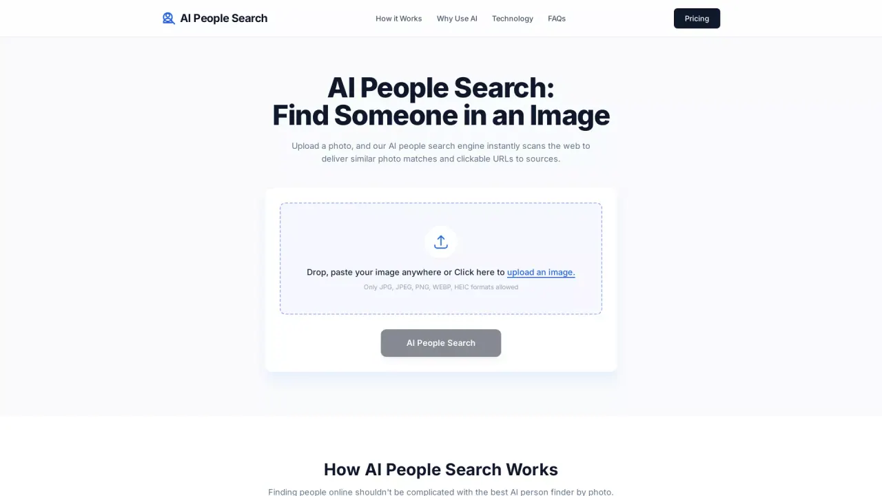 AI People Search screenshot