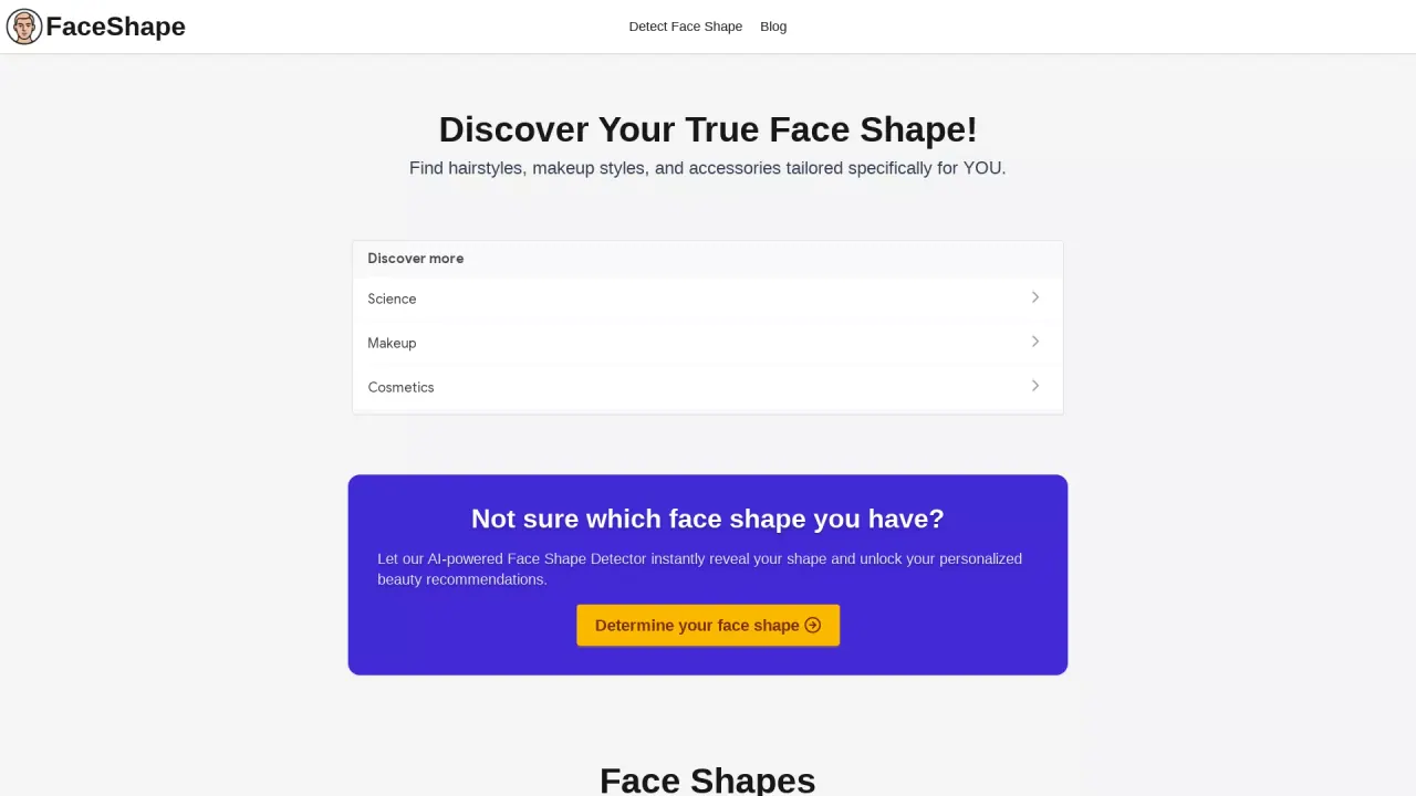 FaceShape.io screenshot