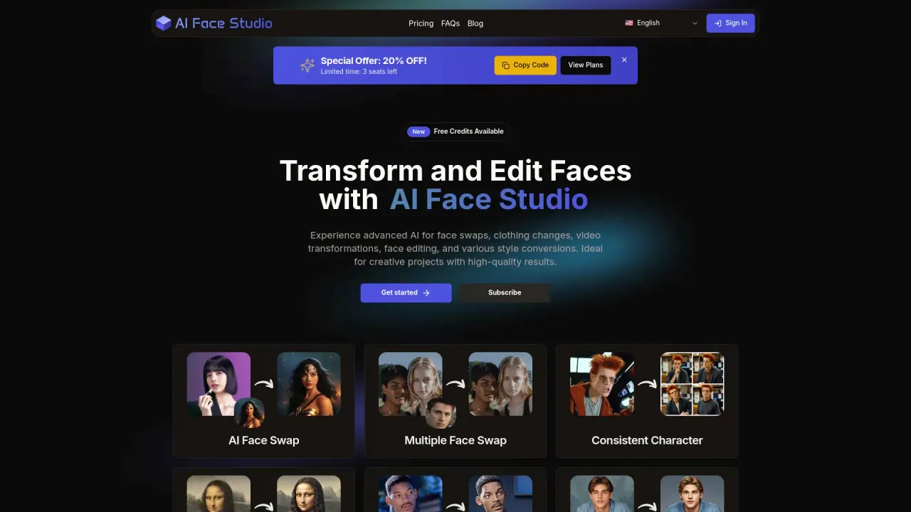 AI Face Studio screenshot