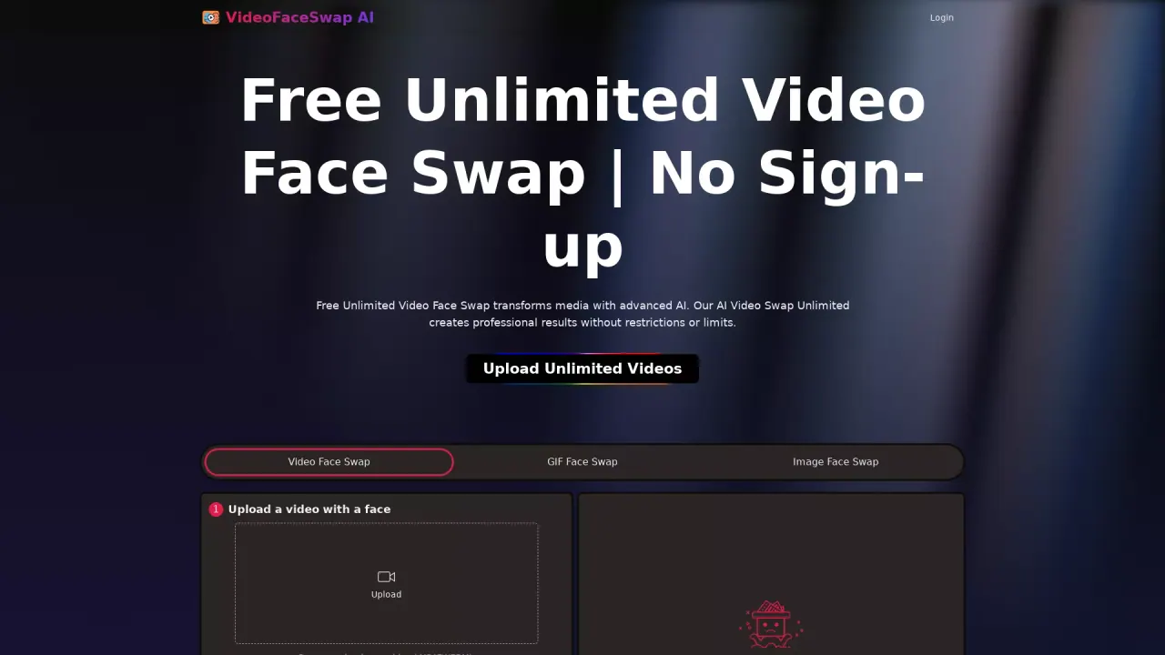 Videoswapface  screenshot