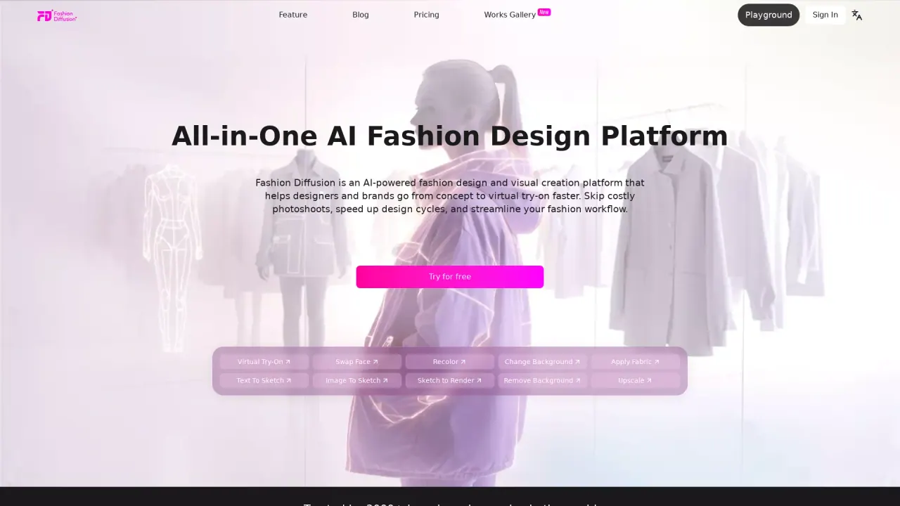 Fashion Diffusion AI screenshot