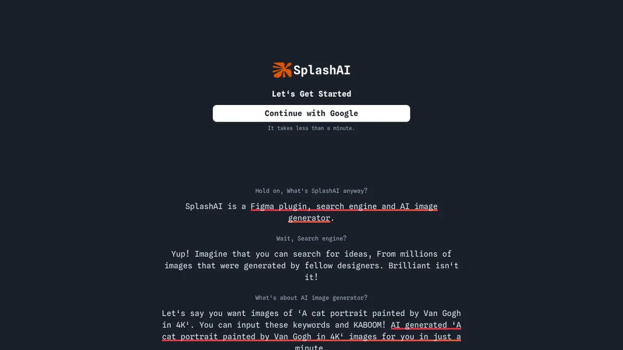 Splashai screenshot