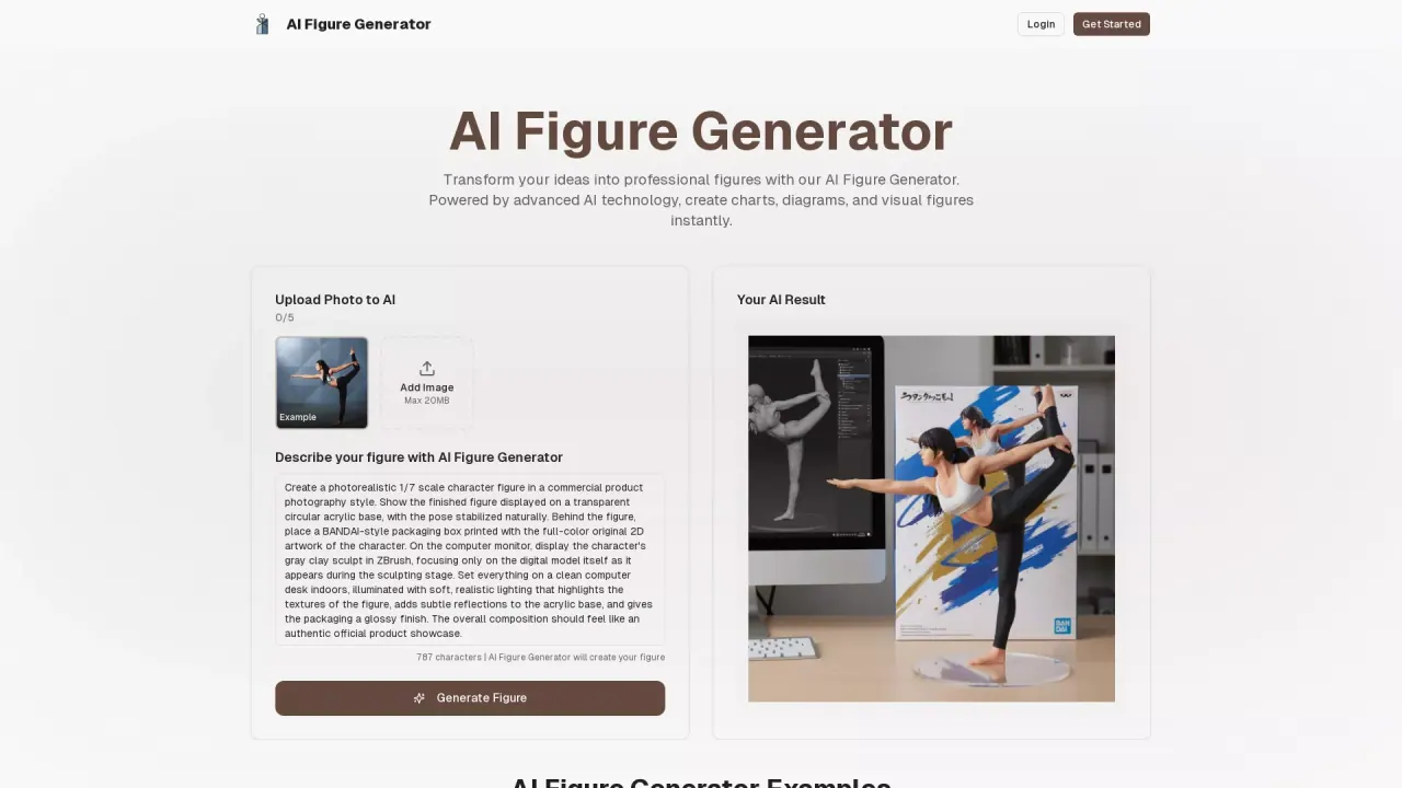 AI Figure Generator screenshot