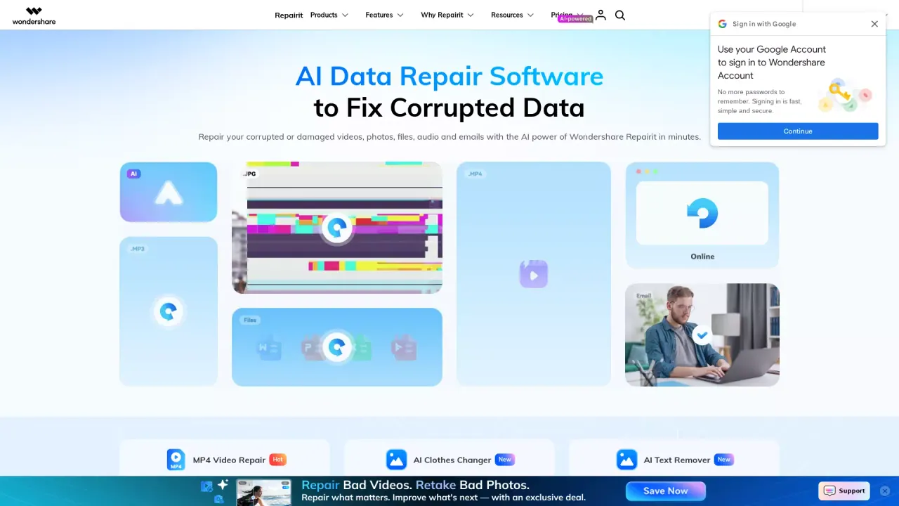 Wondershare Repairit screenshot